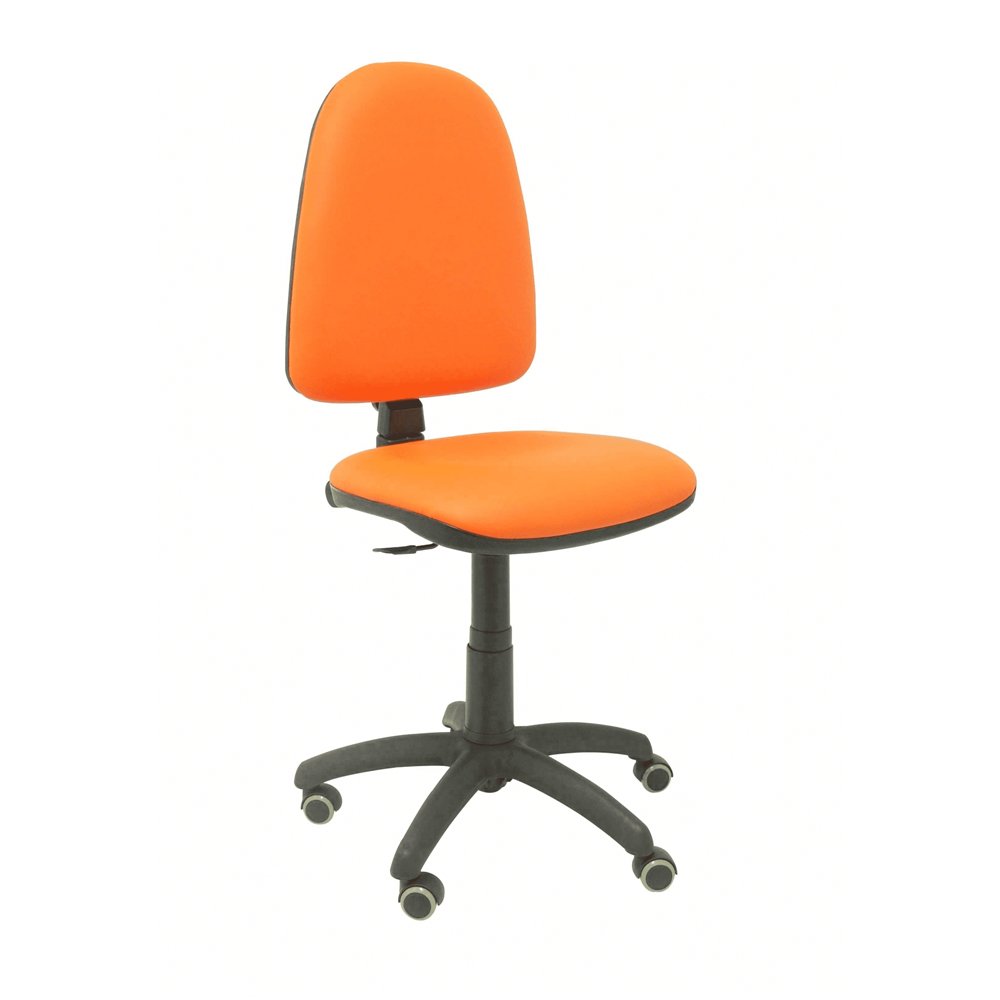 Silla ayna similpiel naranja ruedas de parque 04cpspnarp