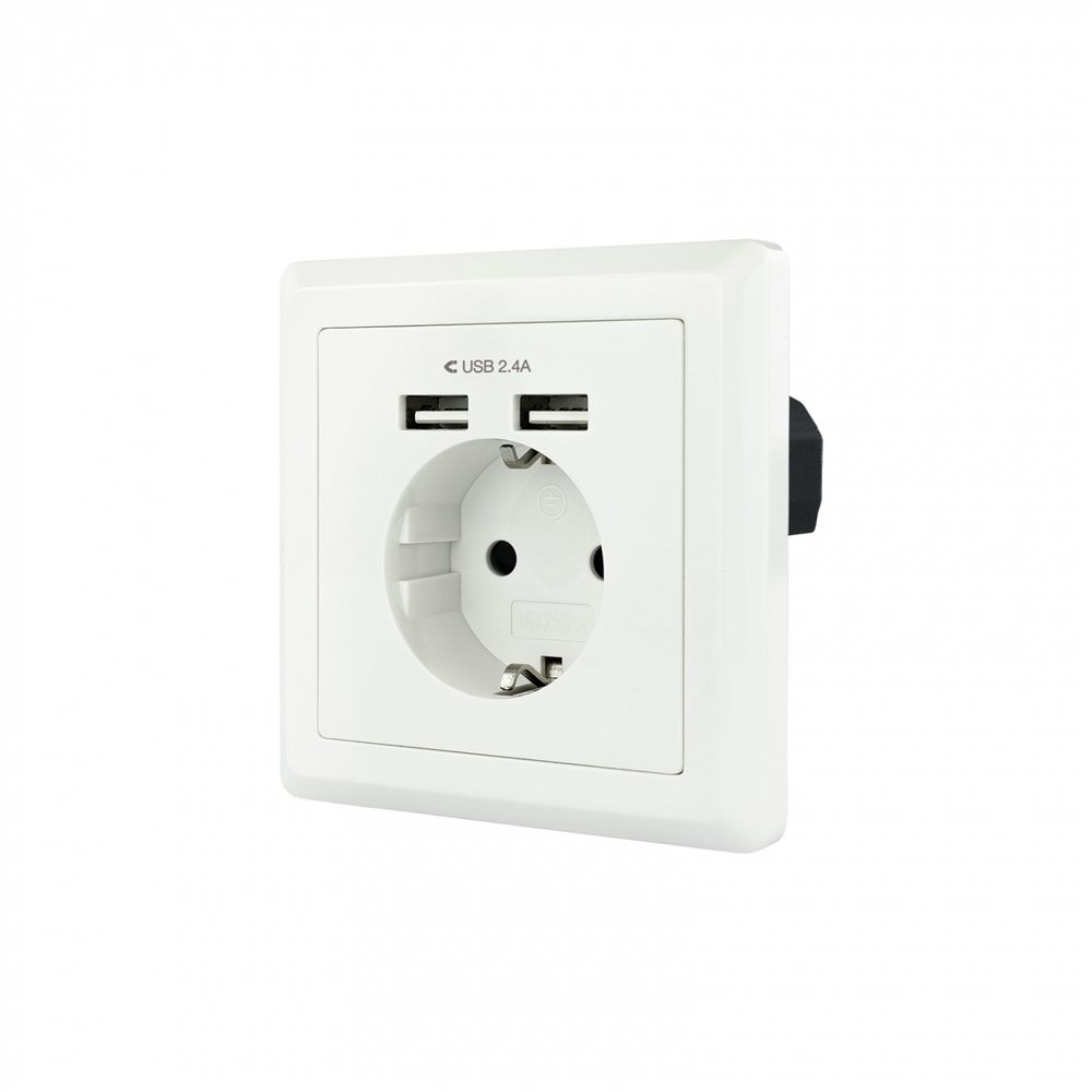 Nanocable 10.35.0010 enchufe inteligente schuko 2 usb