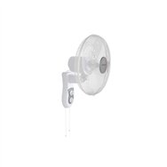 Ventilador de pared orbegozo wf 0139 50w aspas 40cm 3 velocidades cabezal oscilante multi orientable blanco 14757