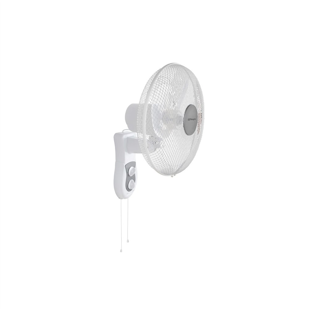 Ventilador de pared orbegozo wf 0139 50w aspas 40cm 3 velocidades cabezal oscilante multi orientable blanco 14757