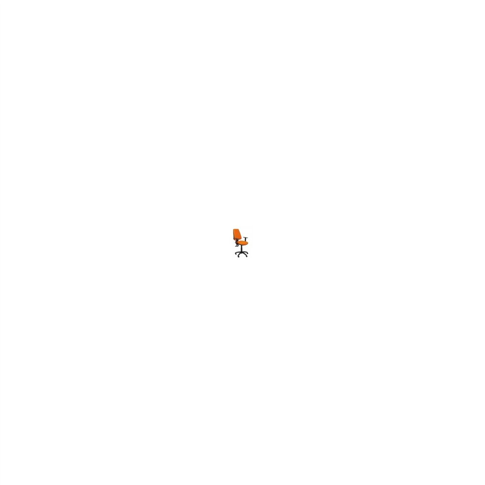 Silla elche sincro brazo regulable similpiel naranja 14sspnab10