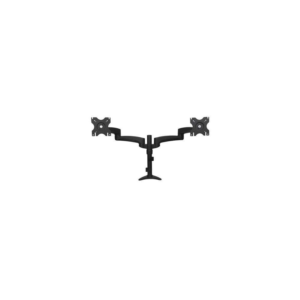 startech.com soporte con brazos articulados para dos monitores negro