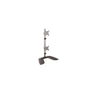 startech.com soporte vertical para dos monitores - de aluminio