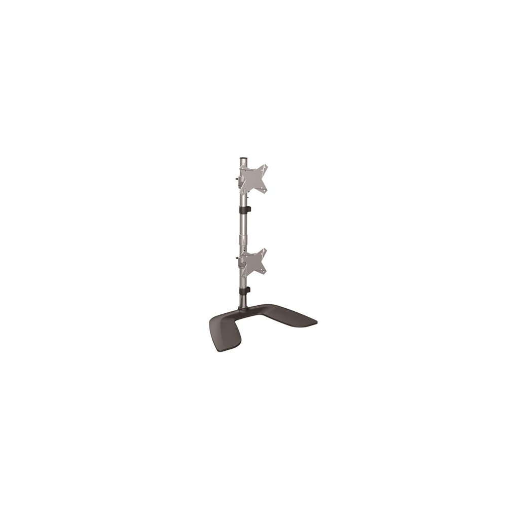 startech.com soporte vertical para dos monitores - de aluminio