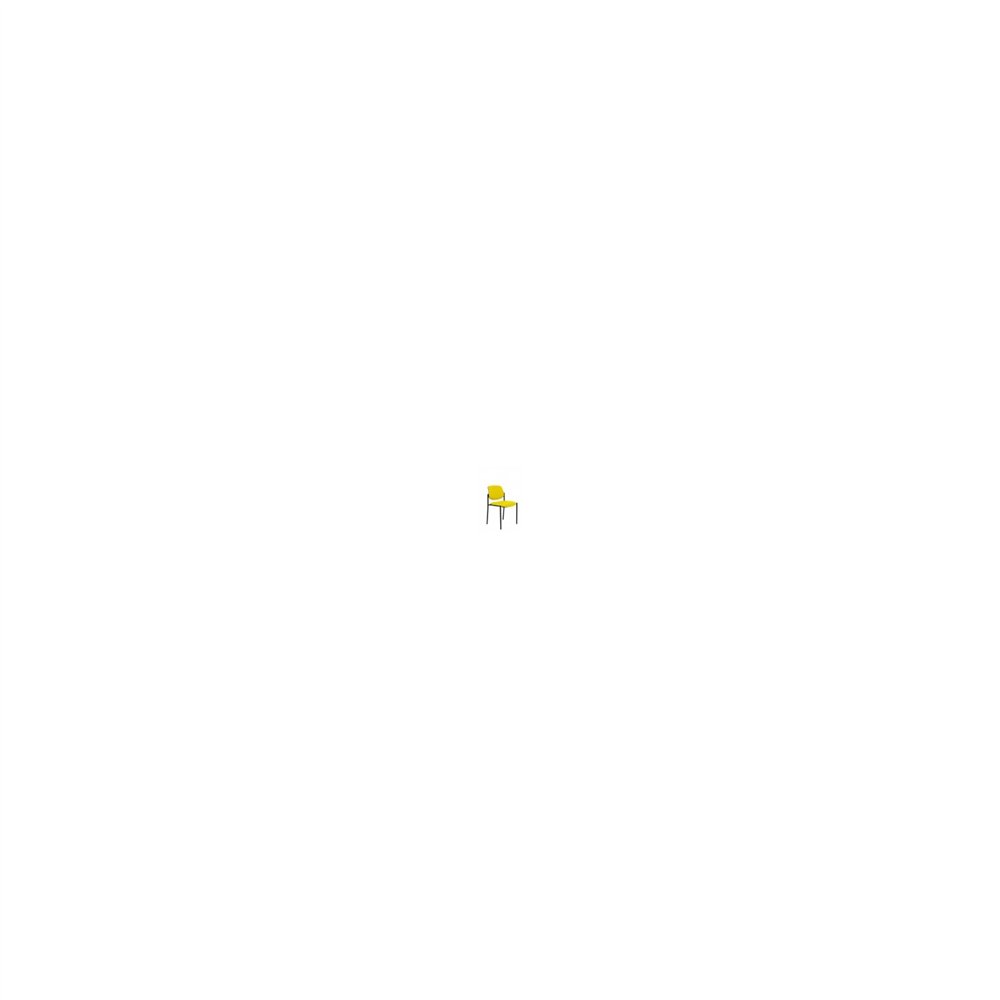Silla fija villaldiego chasis negro similpiel amarillo 27nspam