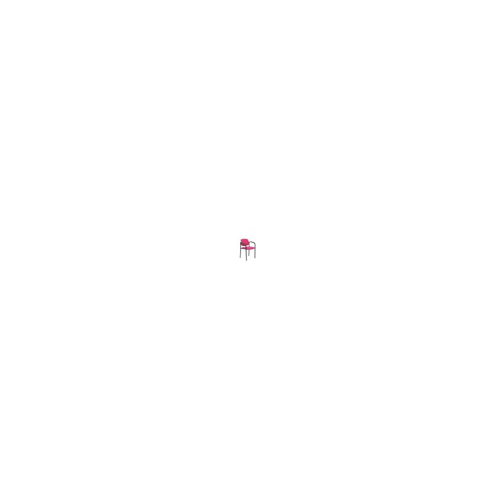 Silla fija villalgordo chasis brazos negro similpiel rosa 27nsprscb