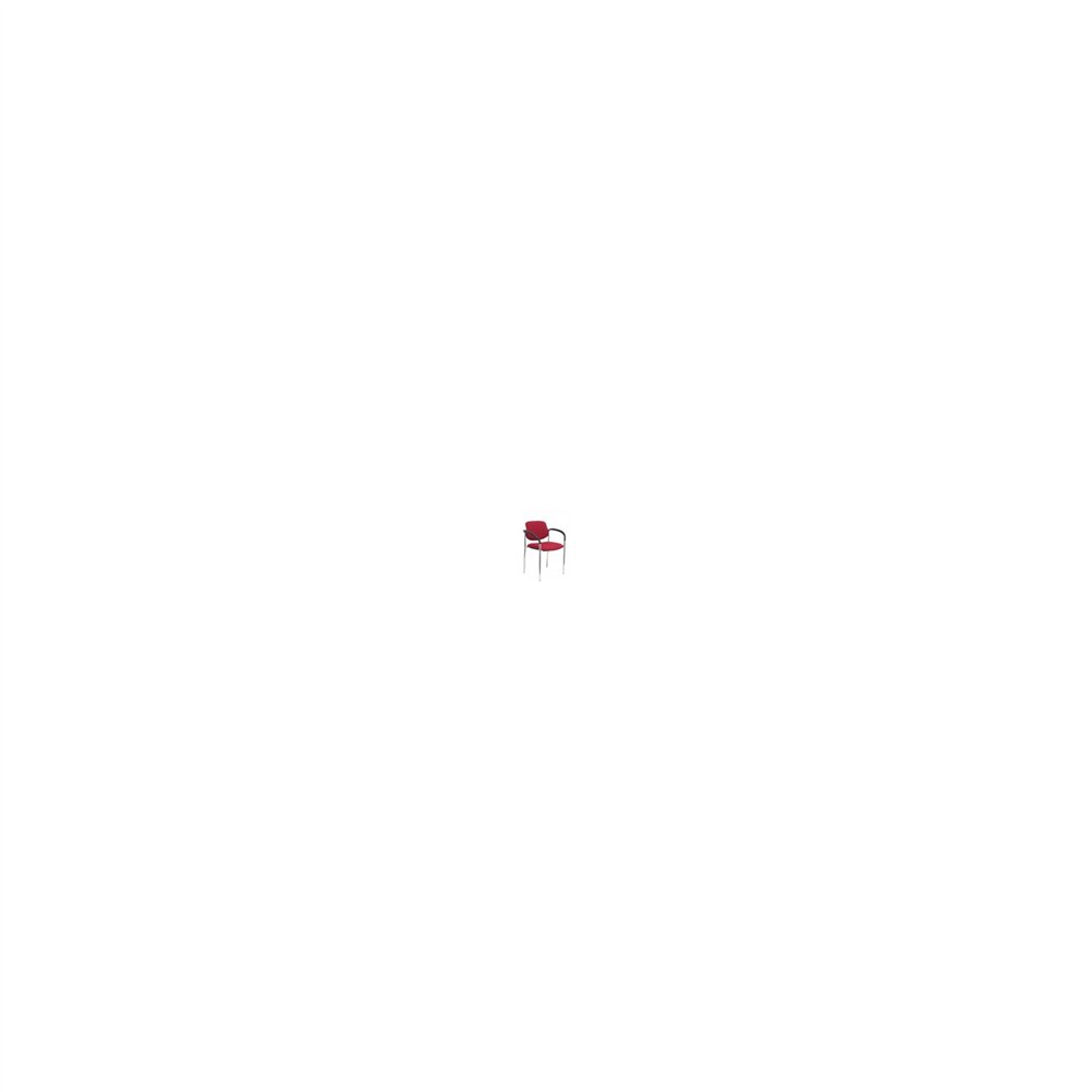 Silla fija villalgordo chasis brazos cromo bali rojo 27crbali933cb