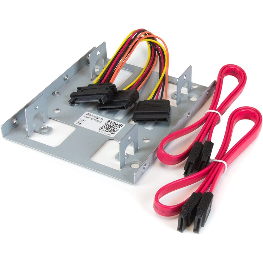 Startech.com bracket adaptador bandeja de montaje 2 unidades de disco duro hdd de 2,5