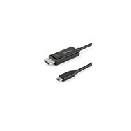 Startech.com 2m - cable usb-c a displayport 1.2 - bidireccional negro
