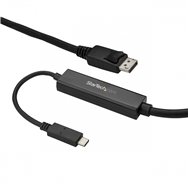 Startechcom cable de 3m usb-c a displayport - 4k 60hz - negro