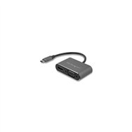 startech.com adaptador usb-c a vga y hdmi - 2en1 - 4k 30hz - gris espacial - adaptador gráfico externo usb tipo c
