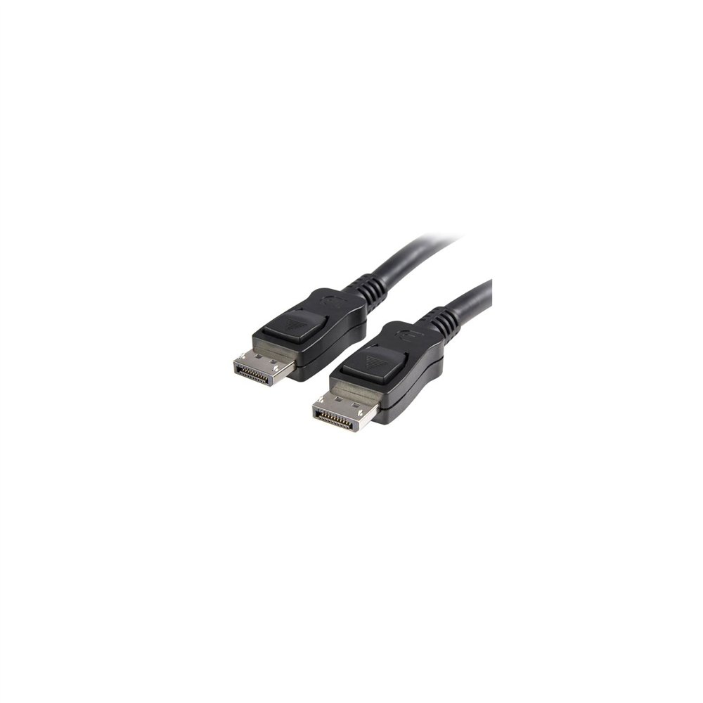 startech.com cable displayport de 7 metros con pestillo - macho a macho negro