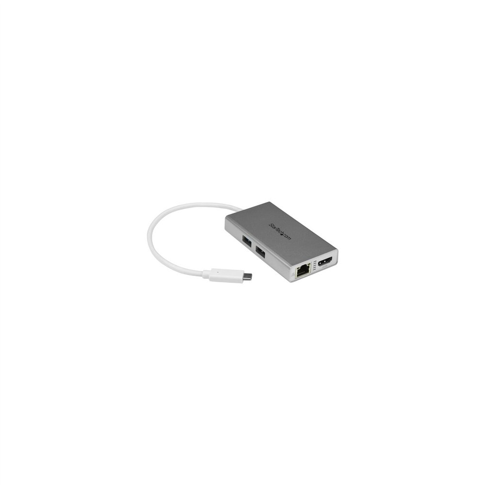 Startech.com adaptador usb-c multifunción para ordenadores portátiles - con entrega de potencia - 4k hdmi - usb 3.0 - blanco