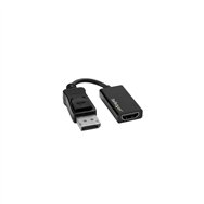 startech.com adaptador conversor displayport a hdmi macho a hembra - 4k 60hz negro