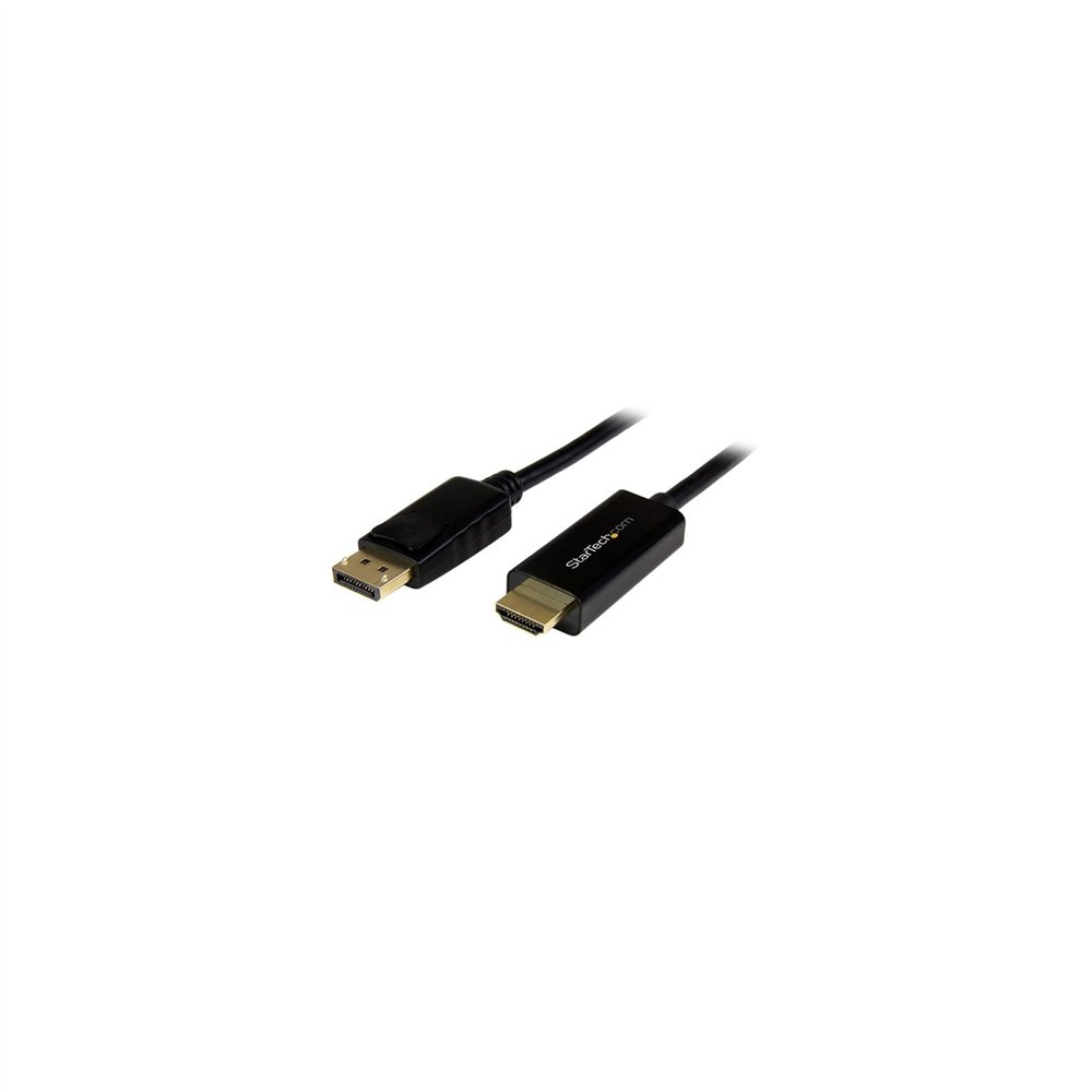 Startech.com cable conversor displayport a hdmi de 1m - color negro - ultra hd 4k