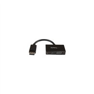 Startech.com adaptador dp de audio/ví­deo para viajes - conversor displayport a hdmi o vga - 1920x1200 1080p negro