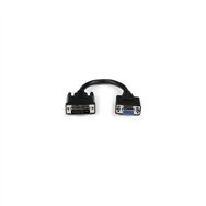 Startech.com adaptador conversor de 20cm dvi-i a vga - dvi-i macho - hd15 hembra - cable convertidor negro