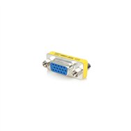 Startechcom adaptador cambiador de género vga - acoplador unión de conectores hd15 hembra a hembra plata