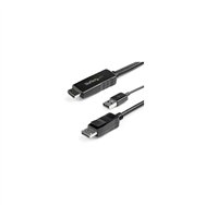 Startech.com cable de 2m hdmi a displayport - 4k 30hz - fuente de energí­a usb - negro