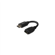 Startechcom cable de 15cm de extensión alargador hdmi 20 de alta velocidad - extensor de puertos - 4k de 60hz - negro