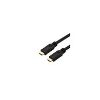 Startech.com cable de 10 metros hdmi con ethernet de alta velocidad activo 4k - cable hdmi cl2 para instalación en pared - negro