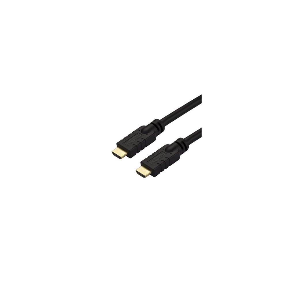 Startech.com cable de 10 metros hdmi con ethernet de alta velocidad activo 4k - cable hdmi cl2 para instalación en pared - negro
