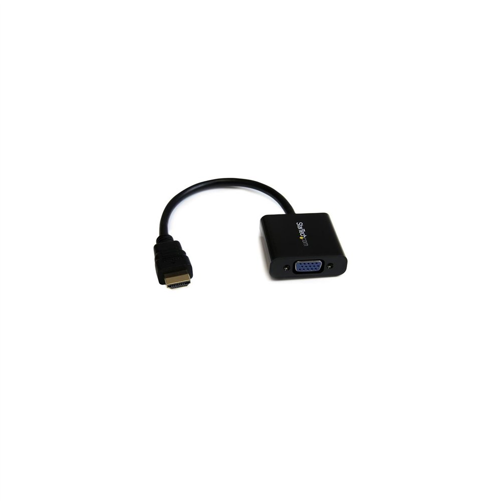 Startech.com adaptador conversor de ví­deo hdmi a vga hd15 - 1080p - negro