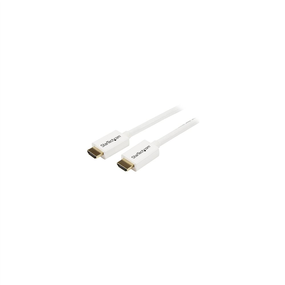 startech.com cable hdmi de alta velocidad de 7m - macho a macho - certificado cl3 instalación en pared - blanco