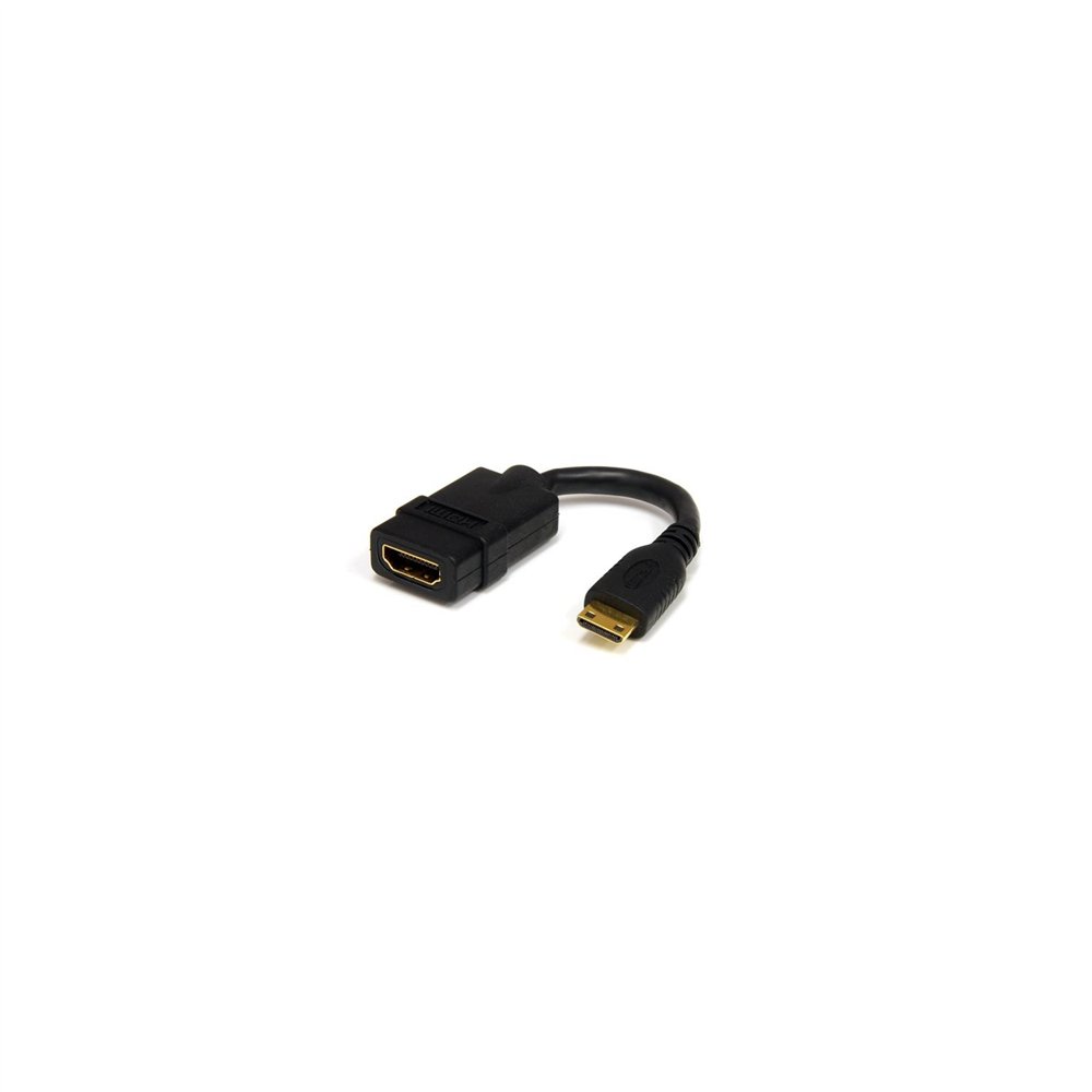Startech.com cable adaptador hdmi de alta velocidad de 12cm - hdmi a mini hdmi - negro