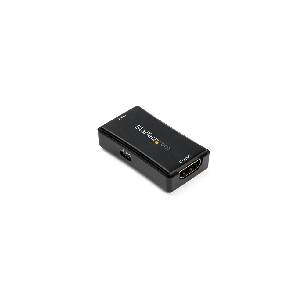 Startechcom repetidor extensor amplificador hdmi con 14m de alcance - 4k de 60hz - negro