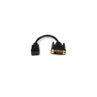 Startech.com adaptador de 20cm hdmi hembra a dvi macho - cable conversor de ví­deo - negro