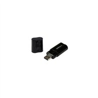 Startech.com tarjeta de sonido estéreo usb externa adaptador conversor negro