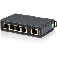 Startech.com switch conmutador industrial ethernet de 5 puertos rj45 de montaje en carril din - negro