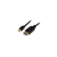 startech.com cable adaptador mini displayport 1.2 macho a displayport macho - 4k de monitor - 2m negro