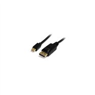 startech.com cable adaptador mini displayport 1.2 macho a displayport macho - 4k de monitor - 1.8m negro