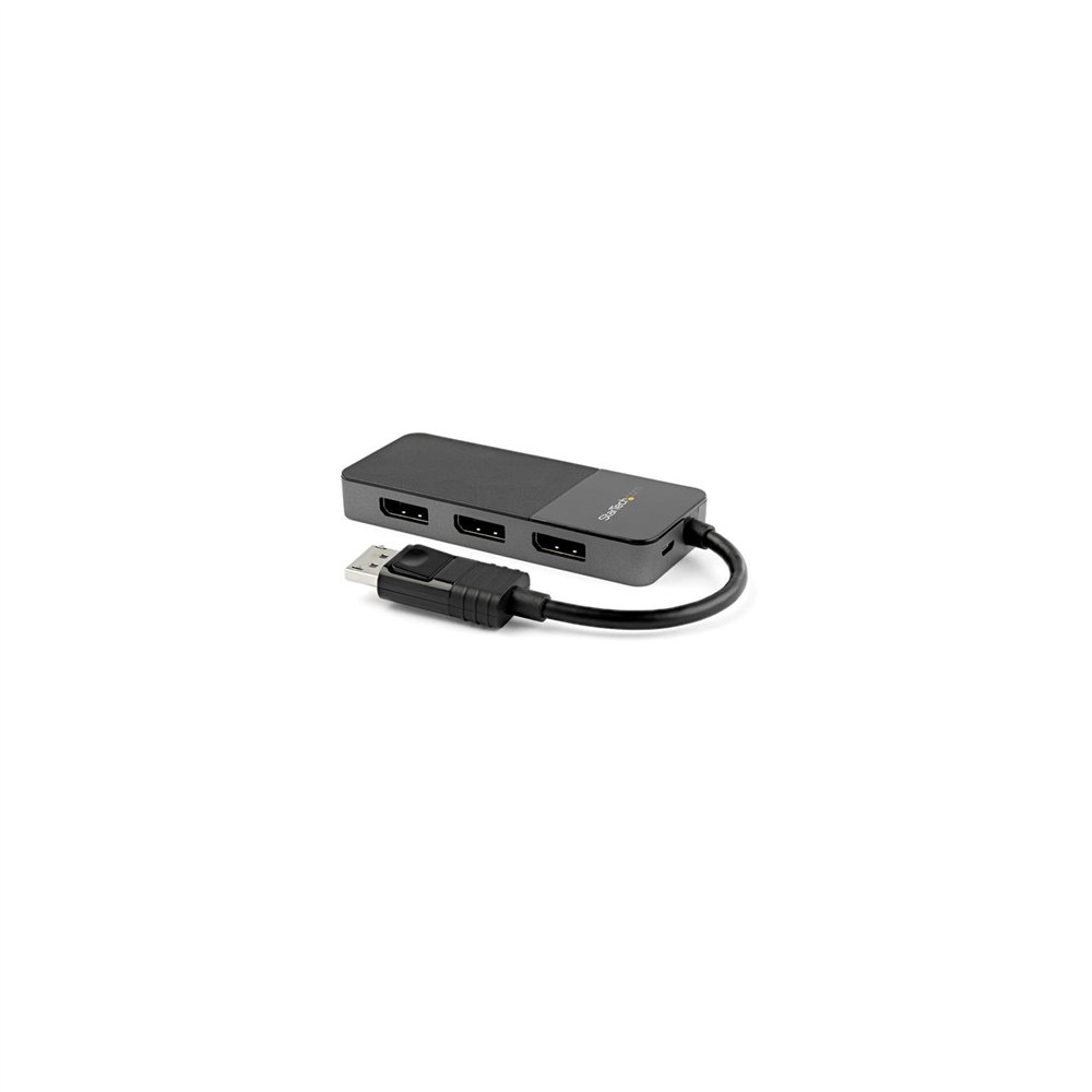 Startechcom hub mst splitter divisor usb-c a 10gb de 4 puertos displayport - dp 14 - edid - negro gris