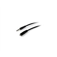 Startech.com cable de extensión alargador de auriculares headset mini-jack 3,5mm 4 pines macho a hembra - 1m negro