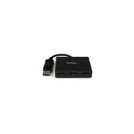 Startechcom concentrador mst - displayport a 3x displayport negro