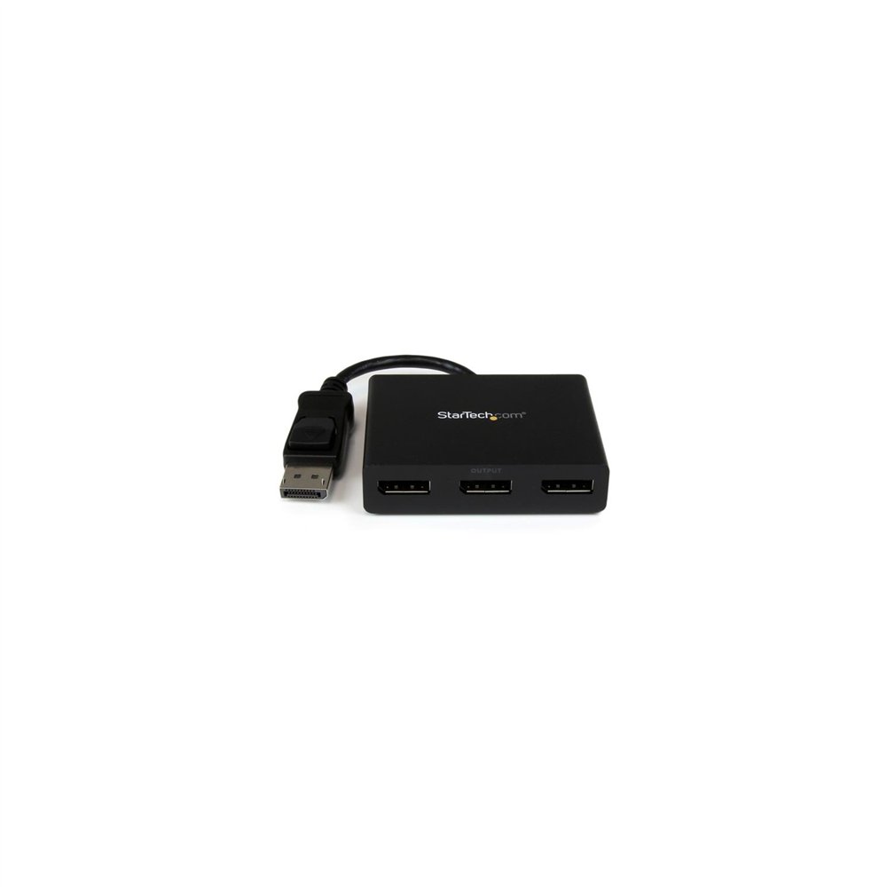 Startechcom concentrador mst - displayport a 3x displayport negro