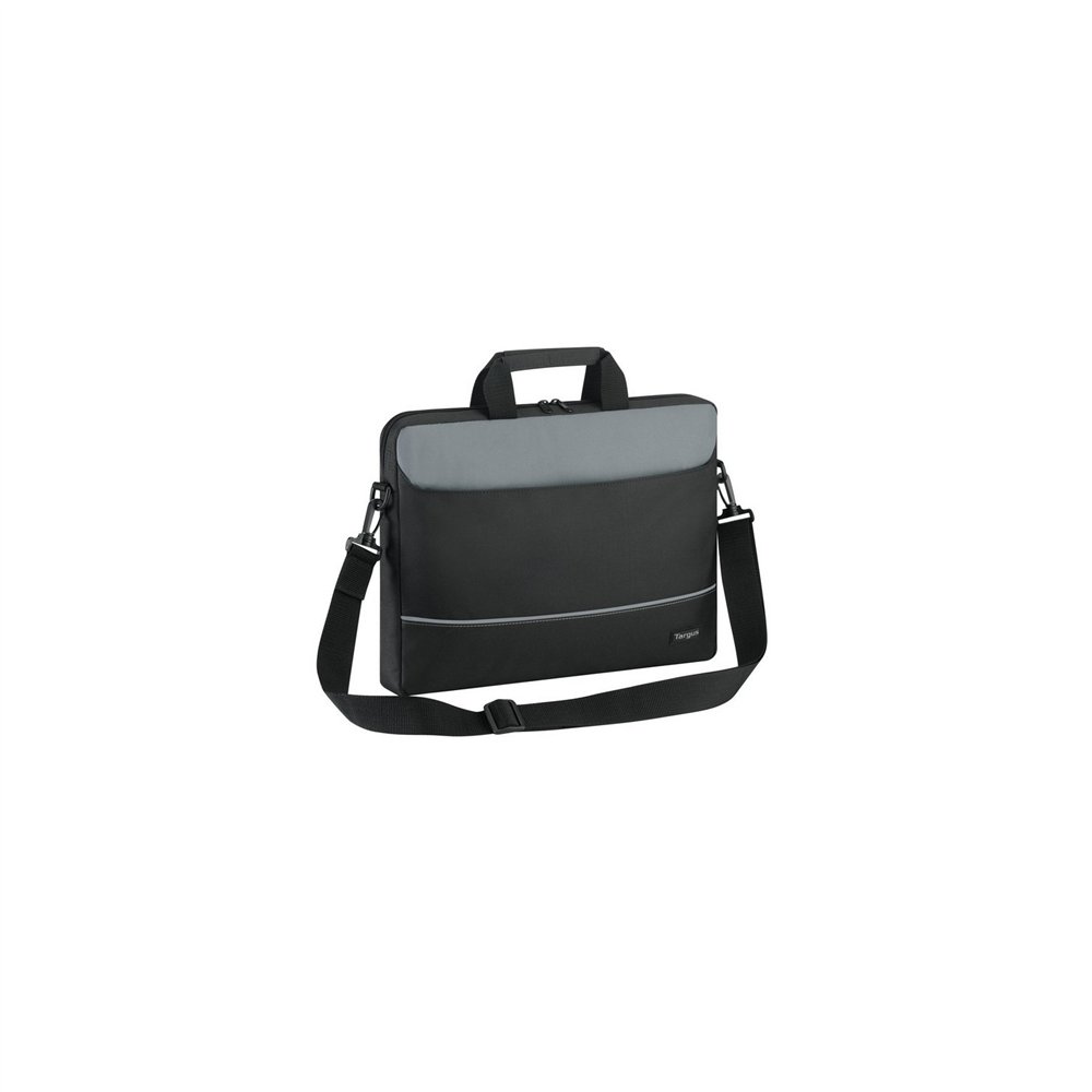 Maletin portatil targus intellect topload hasta 15.6p negro gris tbt238eu