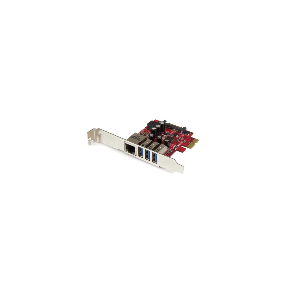 Startech.com tarjeta adaptador de red ethernet gigabit combo con hub concentrador usb 3.0 de 3 puertos