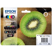 Cartucho tinta epson multipack 202xl 5 colores 47.2ml kiwi c13t02g74010