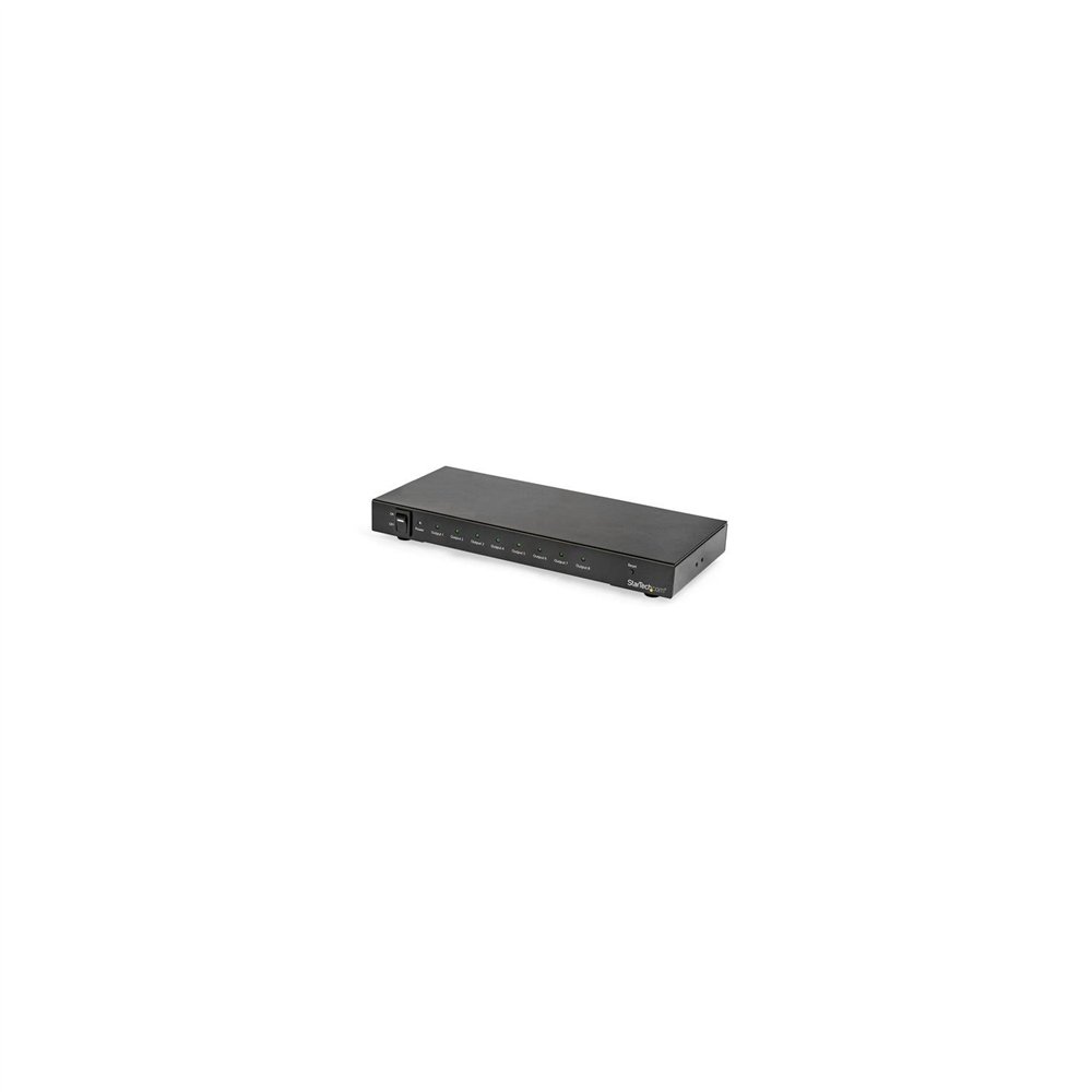 startech.com divisor splitter hdmi de 8 puertos - 4k 60hz con audio 7.1 - negro