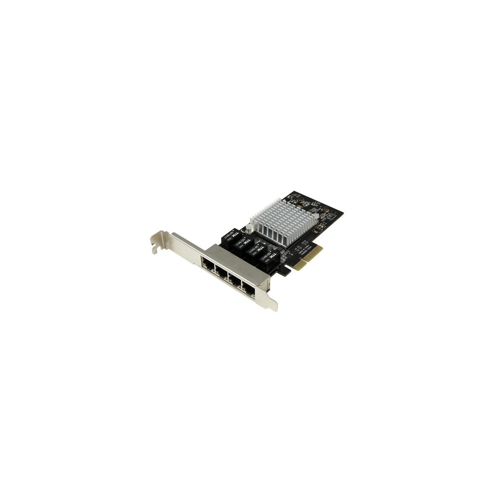StarTech.com Tarjeta de Red PCI Express Ethernet Gigabit con 4 Puertos RJ45 Chipset Intel i350