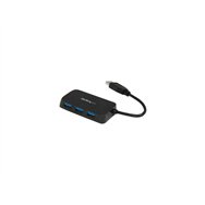 Startech.com adaptador concentrador hub ladrón usb 3.1 super speed para laptop de 4 puertos salidas - negro