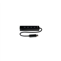 Startech.com adaptador concentrador hub ladrón usb 3.1 super speed portátil de 4 puertos salidas - negro