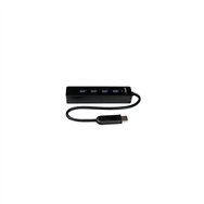 Startech.com adaptador concentrador hub ladrón usb 3.1 super speed portátil de 4 puertos salidas - negro