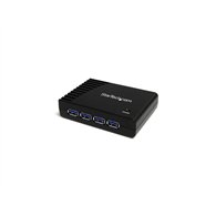 startech.com adaptador concentrador hub ladrón usb 3.1 super speed 4 puertos salidas pc mac - negro