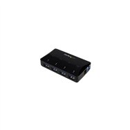 Startech.com concentrador usb 3.0 de 4 puertos - ladrón con puertos de carga y sincronización - hub con 1 puerto de 2.4a