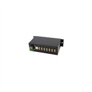 Startech.com adaptador concentrador hub ladrón usb 2.0 7 puertos reforzado industrial con alimentación - negro